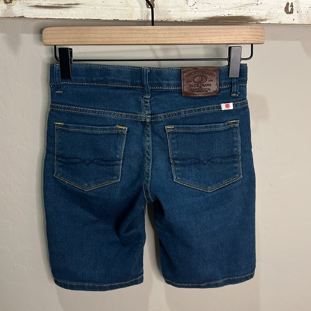 Lucky Brand Girls Jean Shorts Bermuda Vintage Long Zoe Jegging Adjustable Waist - Picture 7 of 12